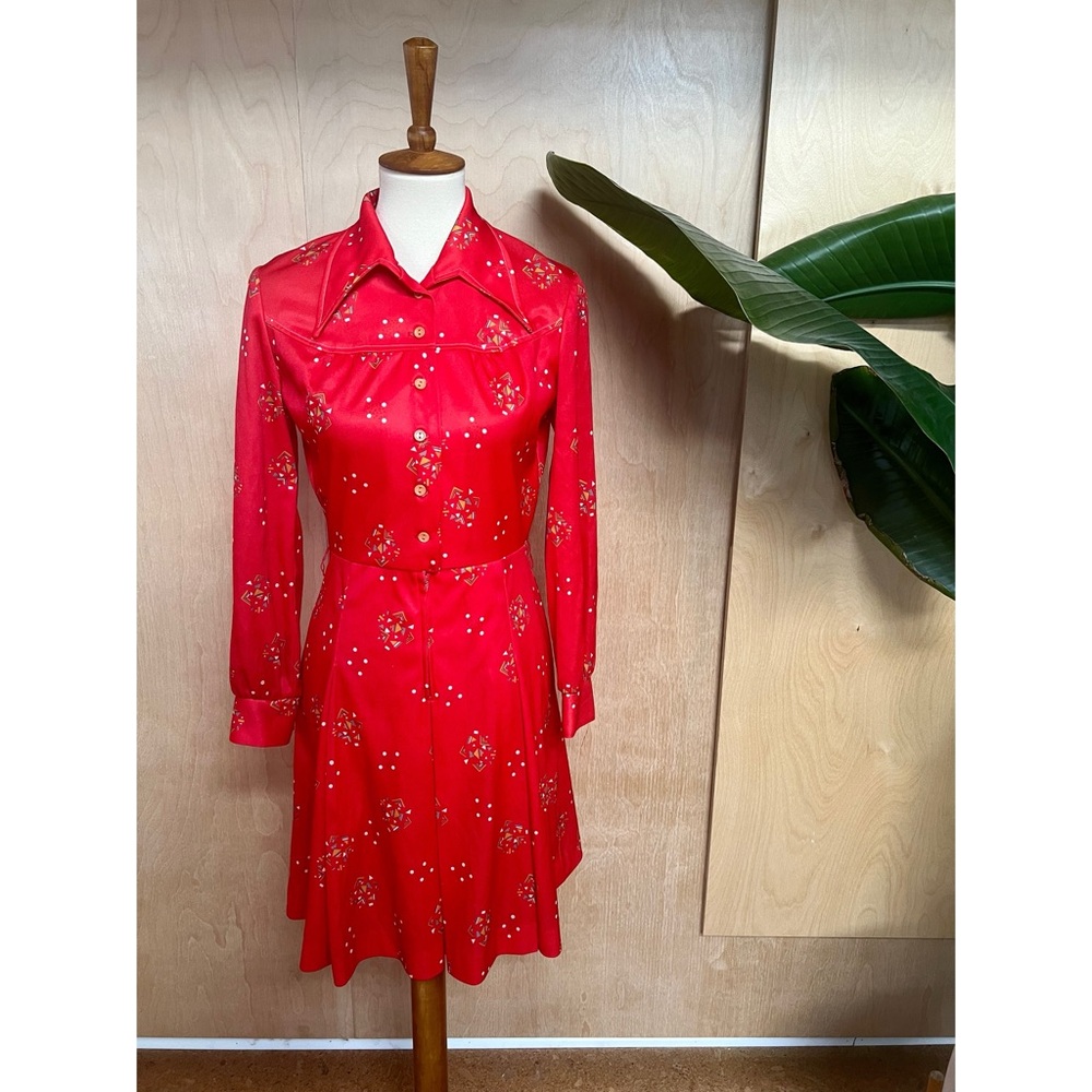 🌼 True Vintage Western Style Mini Dress